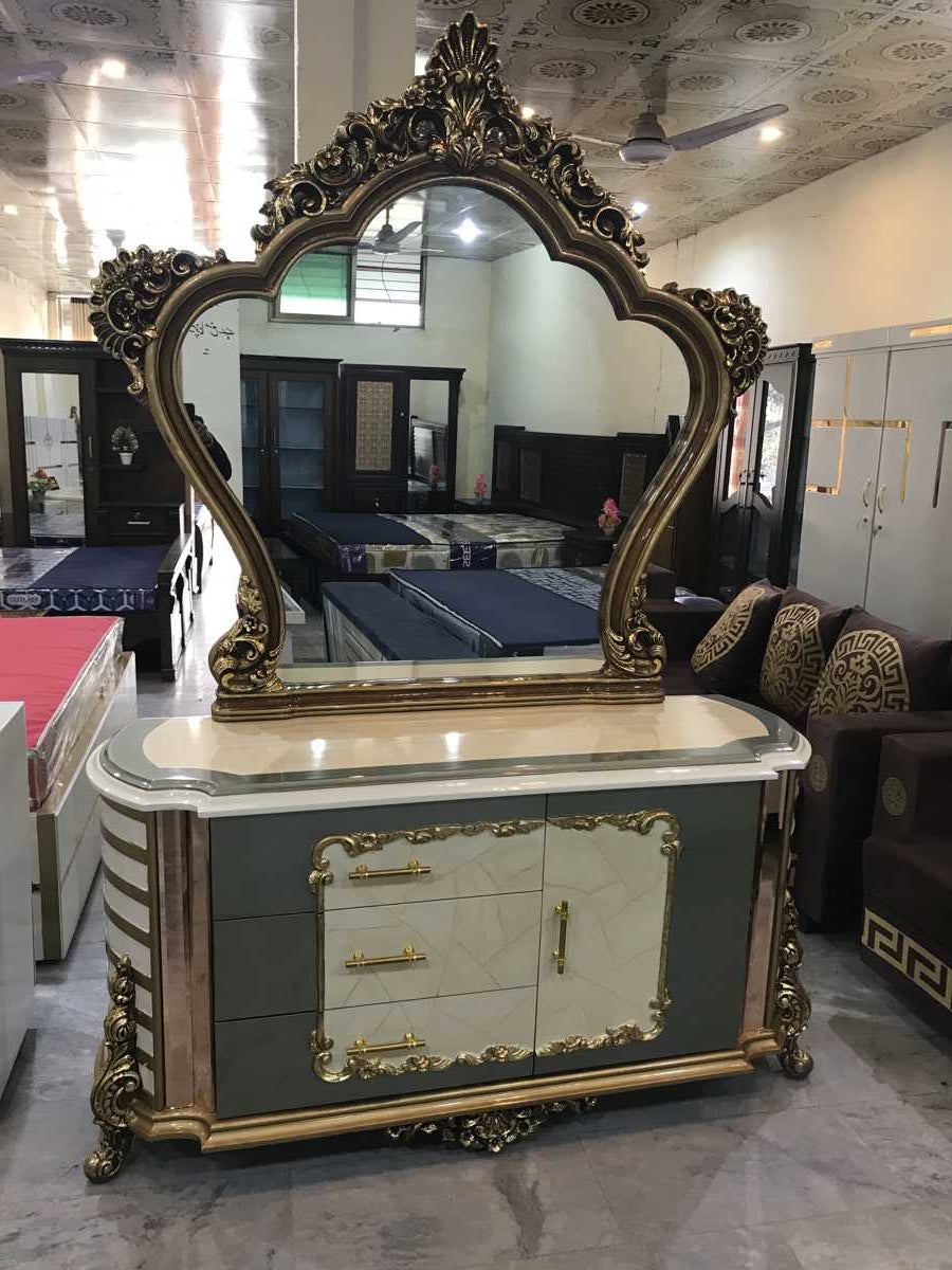 Canopy faiber Bed room set || bed with side tables and dressing