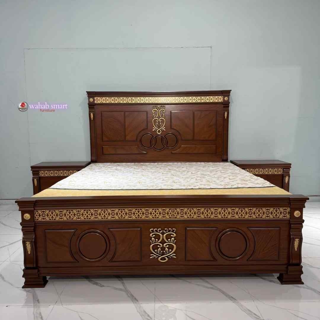Zong bed set || bed with side table and dressing without mattress