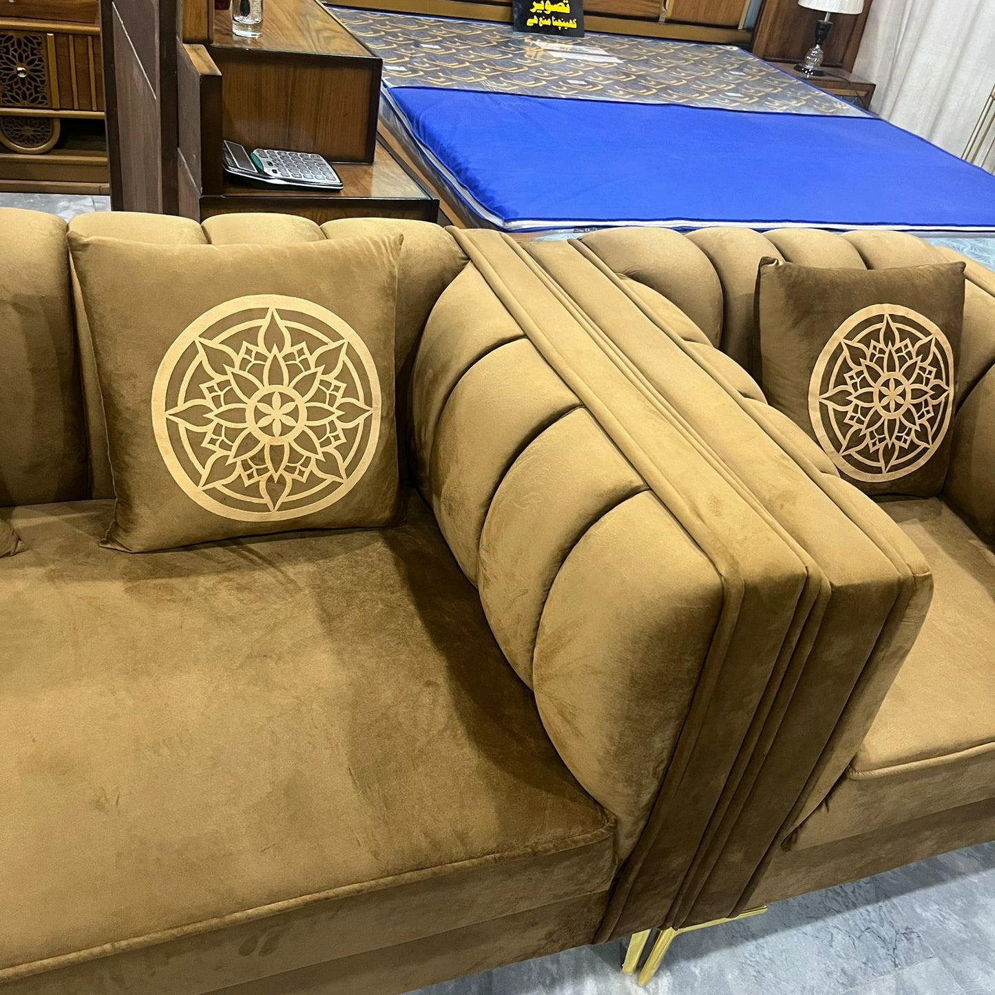 modern lining sofa set || five seater