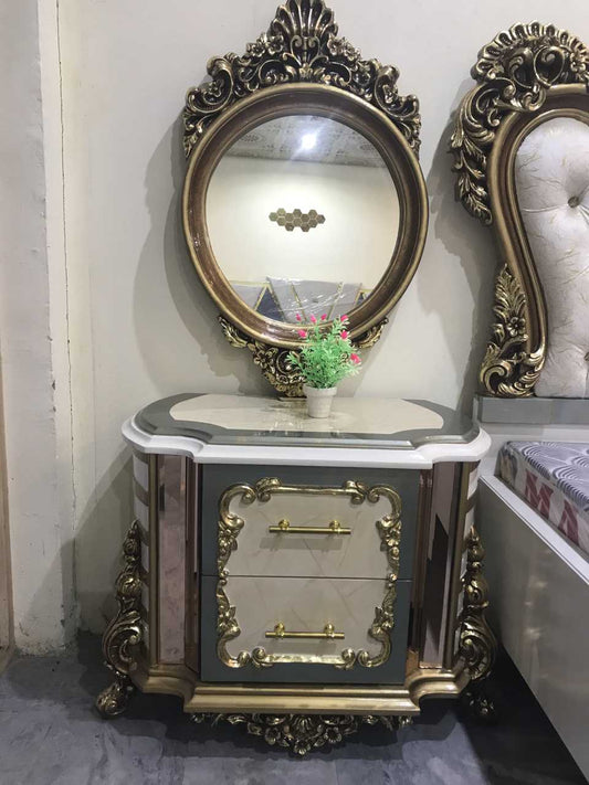 Canopy faiber  Bed room set || bed with side tables and dressing