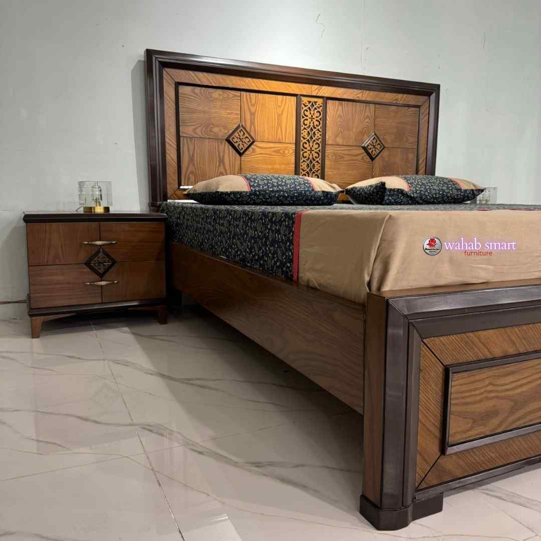 modern double star bed set|| bed and dressing