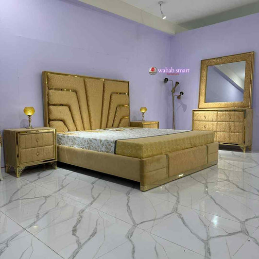 Sunrise bed set || bed and dressing without mattress