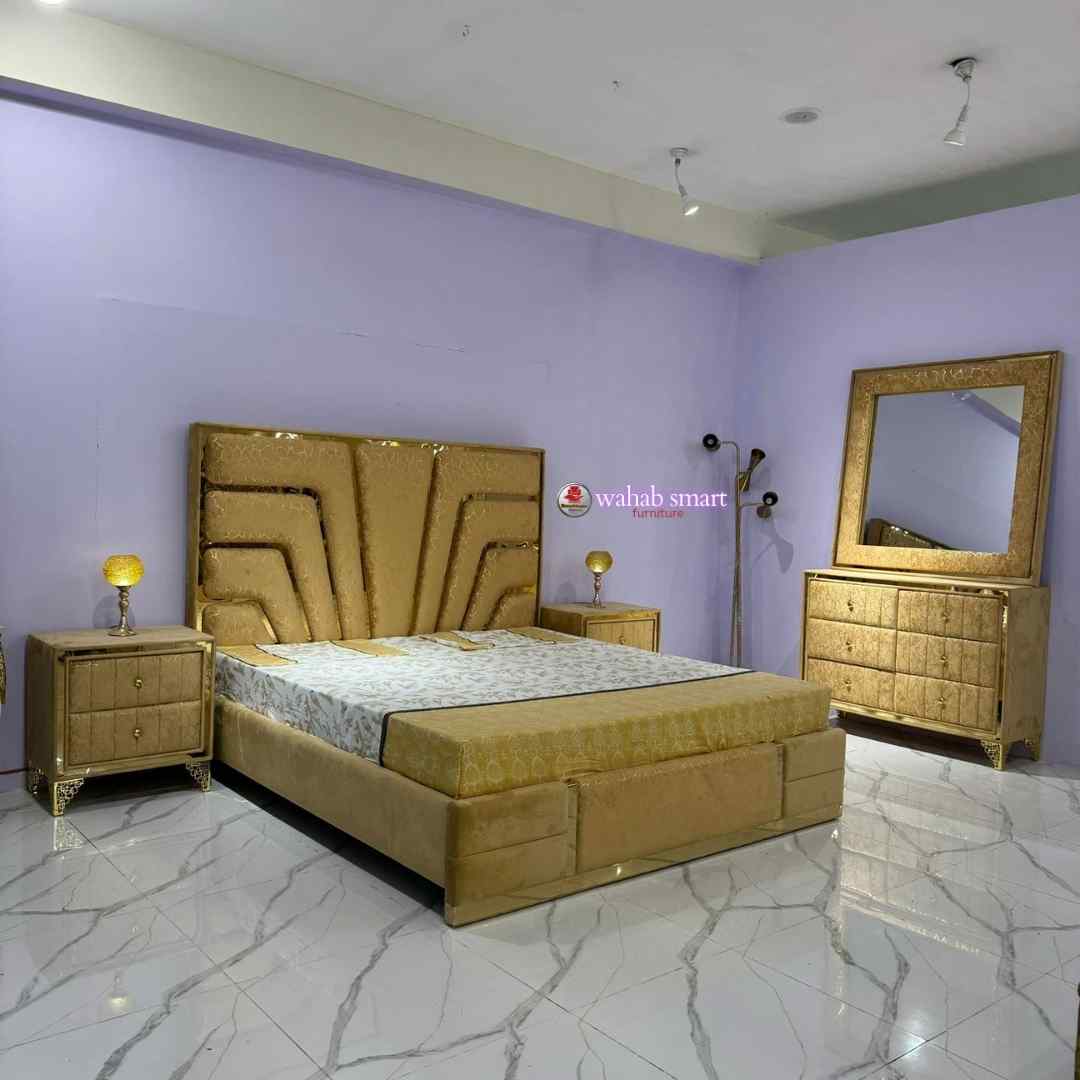 Sunrise bed set || bed and dressing without mattress