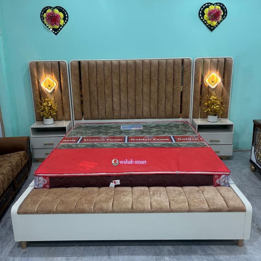 Star plus modern bed set || bed and dressing without mattress