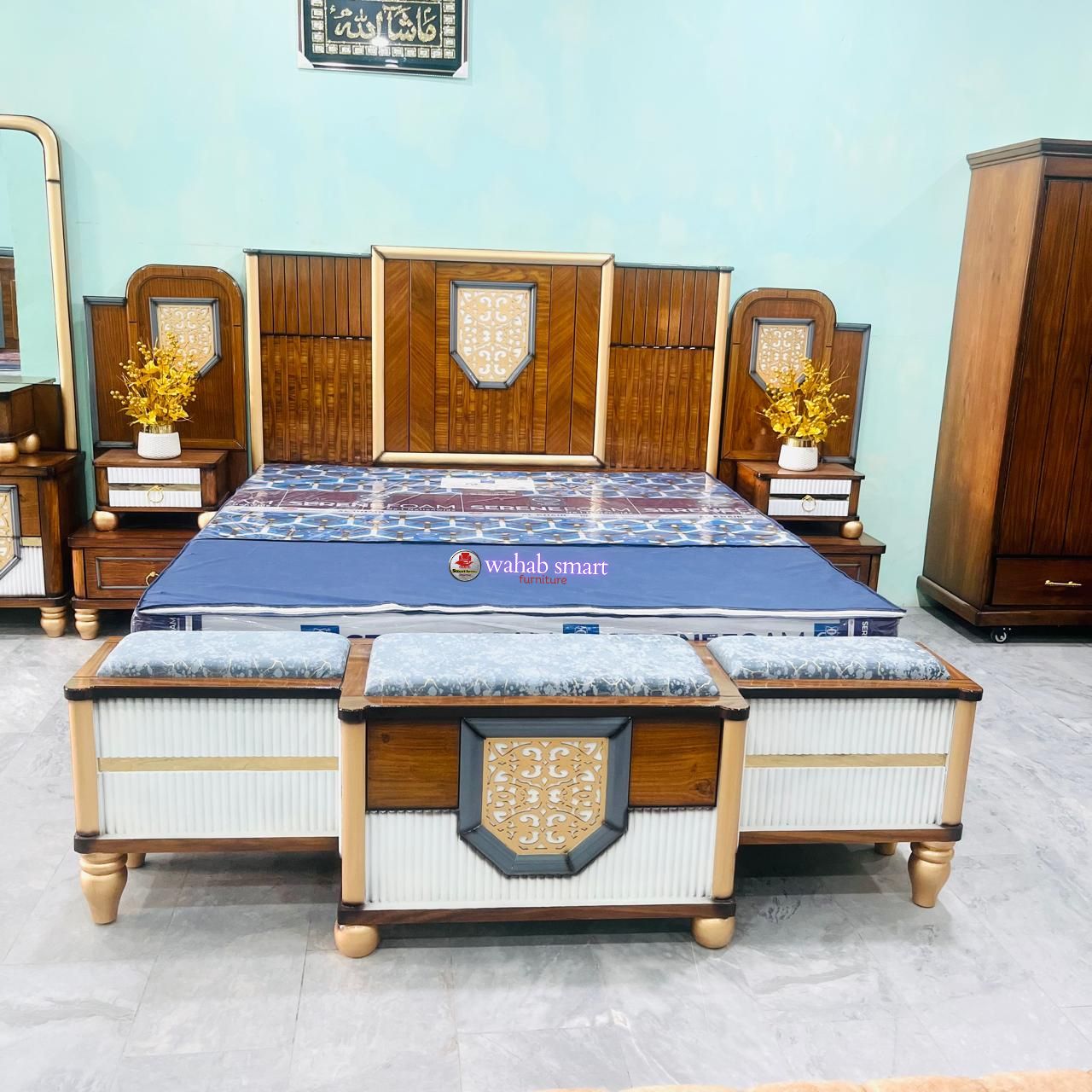 Turkish delight bedroom set || bed and dressing without mattress