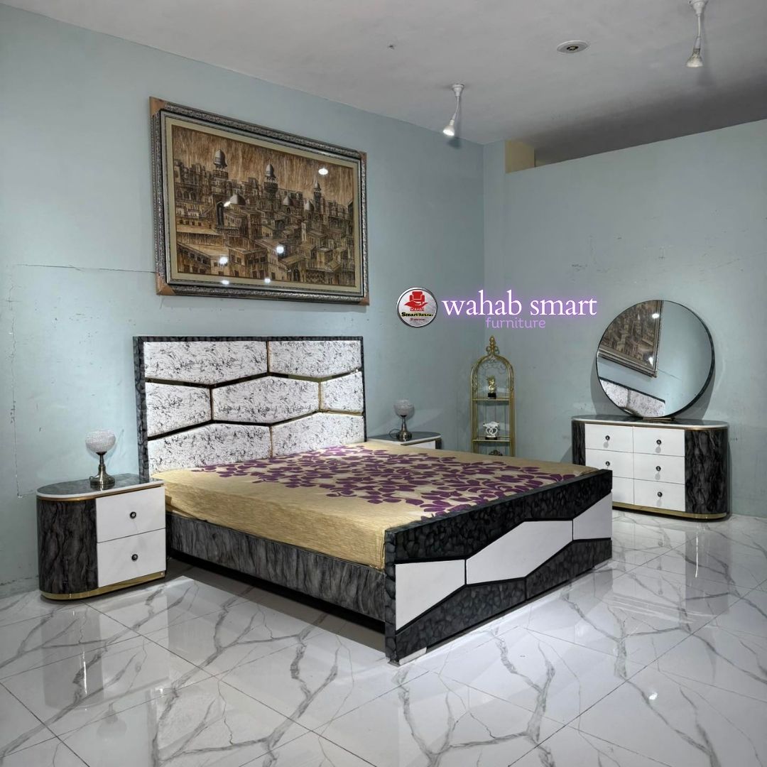 Night bloom bed set || bed and dressing without foam