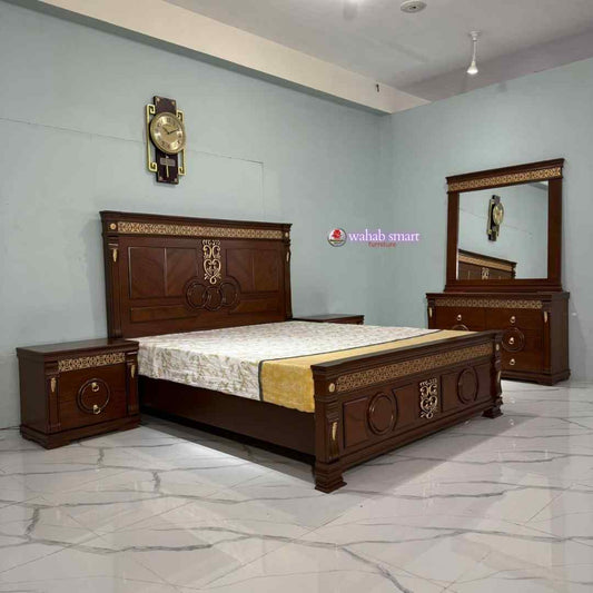 Zong bed set || bed with side table and dressing without mattress