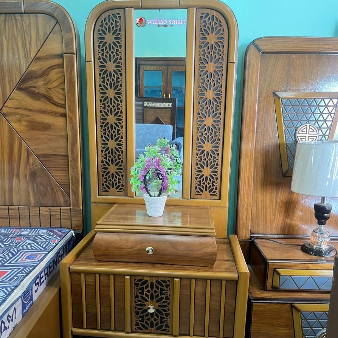Crown bedroom set || bed and dressing without mattress