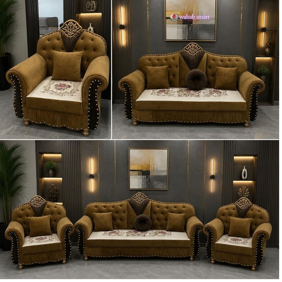 sofa 7 Royal sofa set || five seater - Image 3